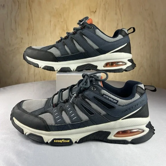 Skechers Skech-Air Envoy Men's 12 Gray Waterproof Walking Hiking Shoes - Picture 1 of 16